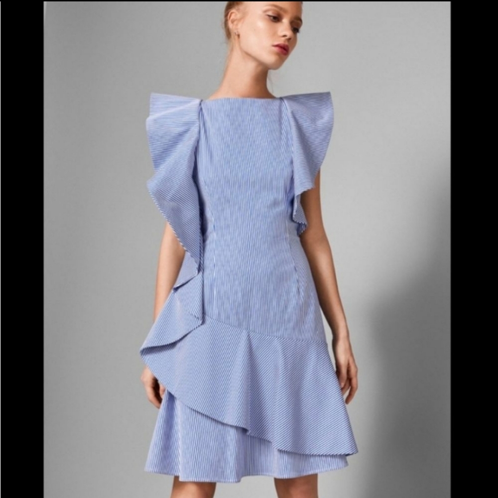 Ted Baker Nemera striped dress 8